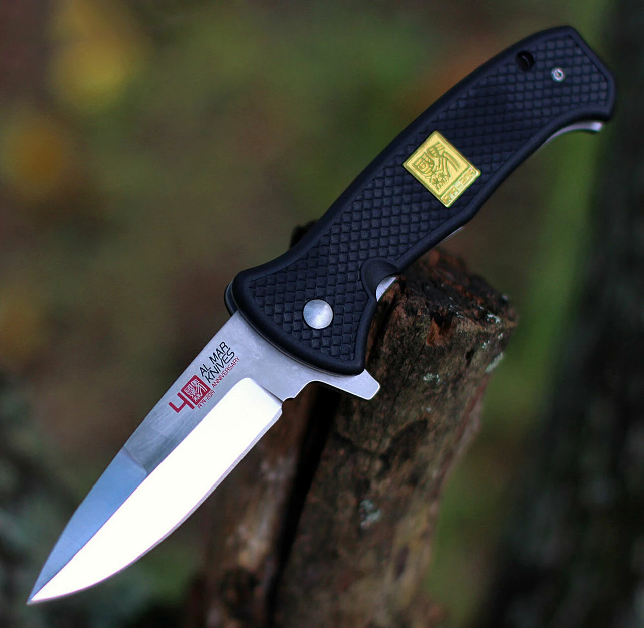 Al Mar 40th Anniversary Collection AMK9202, 3.6" D2 Steel Plain Blade, FRN Handle 1 Al Mar 40th Anniversary Collection AMK9202, 3.6" D2 Steel Plain Blade, FRN Handle