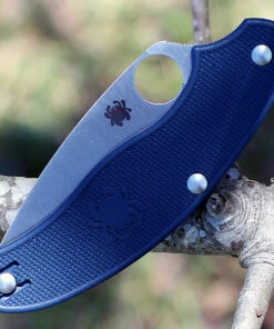 Spyderco Knives Spyderco C94PDBL UK PenKnife, 2.95" CPM S110V Plain Blade, Dark Blue FRN Handle -Buck Knives Sales 94pdbl.3 28349.1566585868