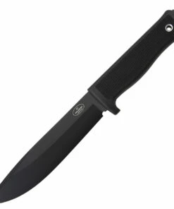 Fallkniven A1 Survival Knife, Black Teflon Coated Laminated VG10 Blade