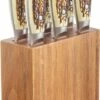 Smith's Sharpeners Cabin & Lodge Steak Set - Brown Stag (4.5" 420 SS Hammered) 51033