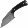 Akeron La Sanction by Bastinelli AKN002, 2.75" Bohler N690 Stonewashed Full Tang Blade, Black G-10 Handle