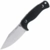 Akeron Eklipse by Tony Lopes AKN003, 3" N690 Stonewashed Blade, Black G-10 Handle