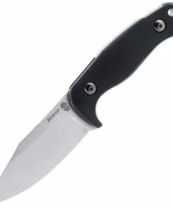 Akeron Eklipse by Tony Lopes AKN003, 3" N690 Stonewashed Blade, Black G-10 Handle