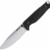 Akeron Ekinox V3 Fixed Blade AKN005, 4.5" Stonewash N690 Blade, Black G-10 Handle