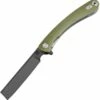 Artisan Cutlery Artisan Small Orthodox ATZ1817PSBGNC, 2.75" Black D2 Blade, Smooth Green G10 Handle