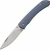 Artisan Cutlery Biome ATZ-1840P-BU, 2.8" Sandvik 12C27 Stonewashed Plain Blade, Blue G-10 Handle