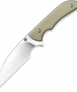 Artisan Cutlery Sea Snake Fixed Blade Knife 1842B-DE, 3.15" AR-RPM9 Satin Wharncliffe Blade, Desert Tan G-10 Handle