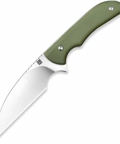 Artisan Cutlery Sea Snake Fixed Blade Knife 1842B-GN, 3.15" AR-RPM9 Satin Wharncliffe Blade, Green G-10 Handle