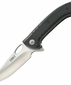 CRKT Avant-Tac Linerlock CR5820, 3.628" 8Cr13MoV Plain Blade, Black G10 Handle