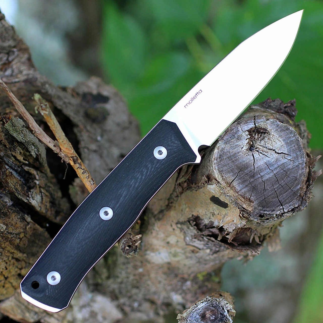 LionSteel B35GBK 3.54" Sleipner Steel Satin Blade, Black G-10 Handle 2 LionSteel B35GBK 3.54" Sleipner Steel Satin Blade, Black G-10 Handle - Image 2