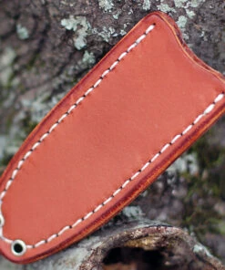 Bark River Knives 03-070M-BU Micro Canadian, 2.06" S45VN Plain Blade, Burgandy Micarta Handle -Buck Knives Sales BA0307 Sheath.1 89052.1611164423