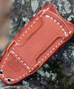 Bark River Knives Bark River Bravo 1 Natural Canvas Micarta (4.2" CPM-3V) 07-122MNC -Buck Knives Sales BA0307 Sheath 42354.1631021238