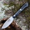 Bark River Knives 03-070M-BC Micro Canadian, 2.06"S45VN Plain Blade, Black Canvas Micarta Handle