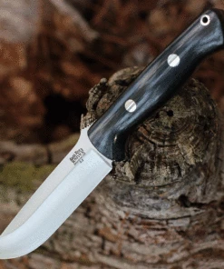 Bark River Knives Bark River Bravo 1.25 - Black Micarta (5" A2 Satin) 07-115-M-BC