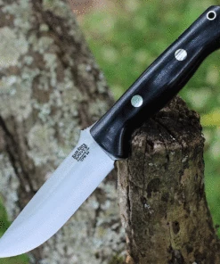 Bark River Knives Bark River Bravo 1 Black Canvas Micarta (4.2" CPM-3V) 07-122M-BC