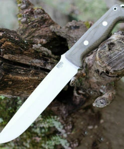 Bark River Knives Bark River Bravo 2 - Green Canvas Micarta (7" Satin A2) 07-211M-GC