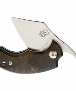 Bastinelli Creations BB Drago Friction Folder, 1.75" N690 Satin Plain Blade, Ziricote Wood Handle, Brown Leather Pouch 5 Bastinelli Creations BB Drago Friction Folder, 1.75" N690 Satin Plain Blade, Ziricote Wood Handle, Brown Leather Pouch -Buck Knives Sales BAS203Z 2 58685.1620834067