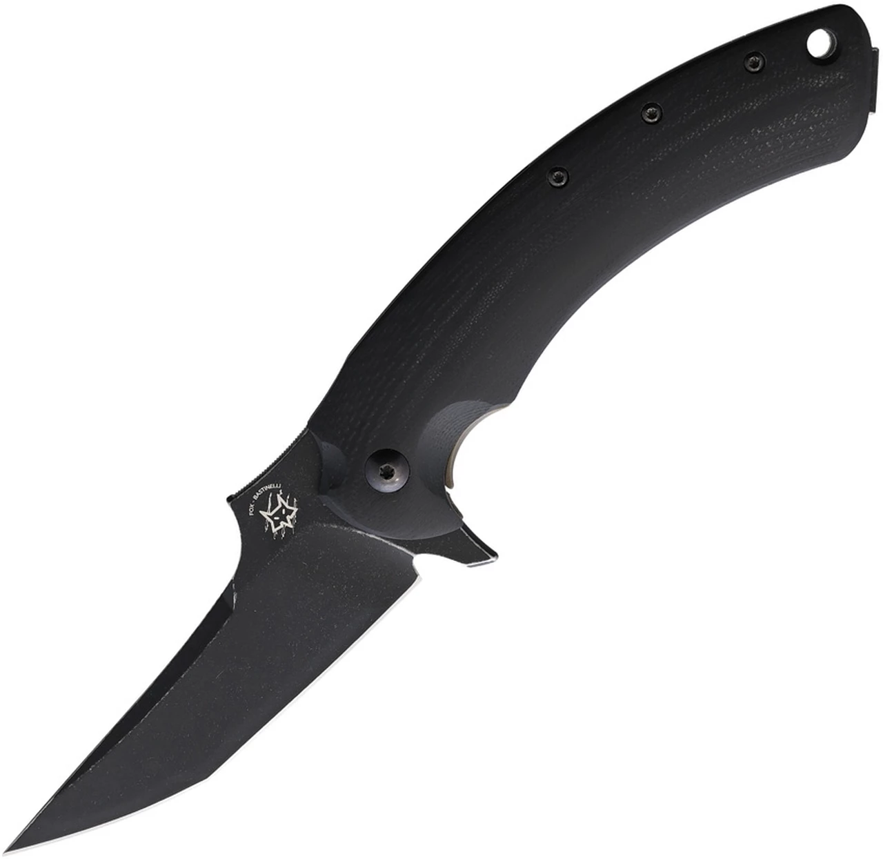 Bastinelli Creations Bastinelli Geco Flipper - Black G-10 (3.35" N690Co) FOX537BR 1 Bastinelli Creations Bastinelli Geco Flipper - Black G-10 (3.35" N690Co) FOX537BR