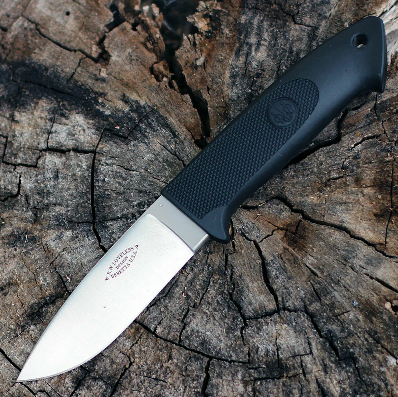 Beretta BE79178 Loveless Drop Point, 3.4" AUS-6 SS Plain Blade, Zytel Handle, Sheath 1 Beretta BE79178 Loveless Drop Point, 3.4" AUS-6 SS Plain Blade, Zytel Handle, Sheath