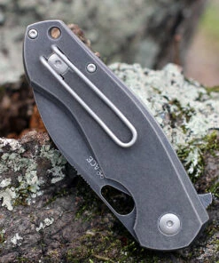 GiantMouse ACE Biblio Flipper, 2.9" PVD Stonewashed M390 Drop Point Blade, PVD Stonewashed Titanium Handle -Buck Knives Sales BIBLIO TI PVD.3 46229.1611767959