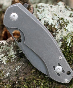 GiantMouse ACE Biblio Flipper, 2.9" PVD Stonewashed M390 Drop Point Blade, PVD Stonewashed Titanium Handle -Buck Knives Sales BIBLIO TI PVD.4 60753.1611767959