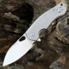 GiantMouse ACE Biblio Flipper, 2.9" Satin M390 Drop Point Blade, Titanium Handle