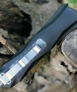 CobraTec Knives BLKKCDNS Black King Cobra, 4" D2 Steel Drop Point, Anodized Aviation Aluminum Handle w/ Carbon Fiber Inlay -Buck Knives Sales BLACK KING COBRA 99602.1592502070