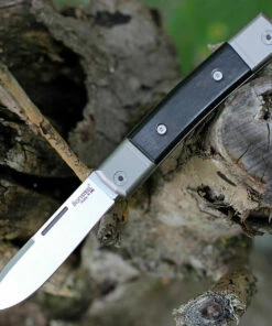 LionSteel Bestman BM2EB Slip Joint, 2.80" M390 Steel Drop Point Blade, Ebony Wood Handle