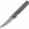 Boker Plus Kwaiken Folding Knife 01BO291, 3" AUS-8 Stonewash Plain Blade, Green Micarta Handle