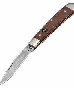 Boker Trapper Plumwood 112585, 3.35" C75 Carbon Steel, Plumwood Handle