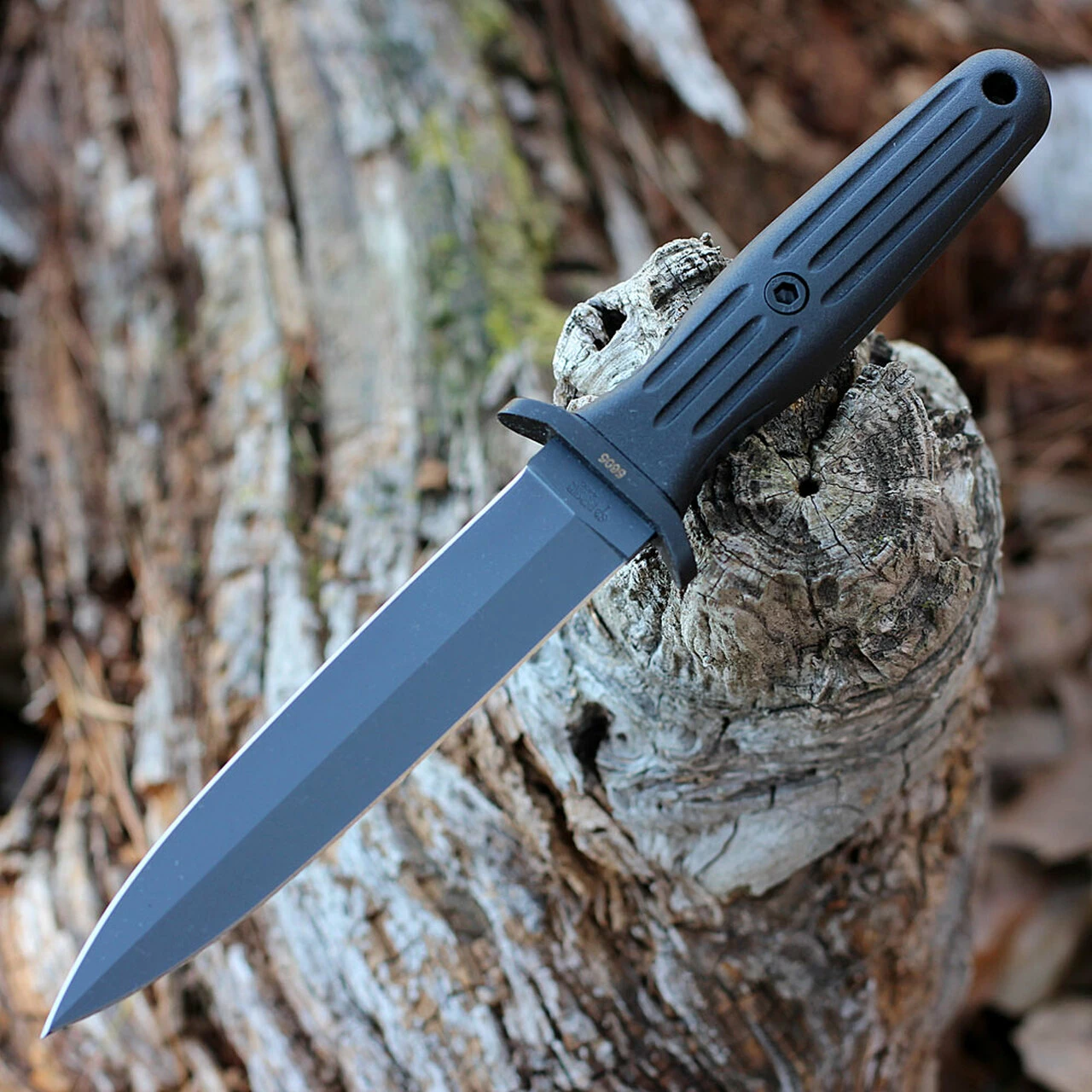 Boker Applegate-Fairbairn Combat Knife - Blk FRN with Kydex (5.9" 440C Blk Dagger) 120543B 1 Boker Applegate-Fairbairn Combat Knife - Blk FRN with Kydex (5.9" 440C Blk Dagger) 120543B