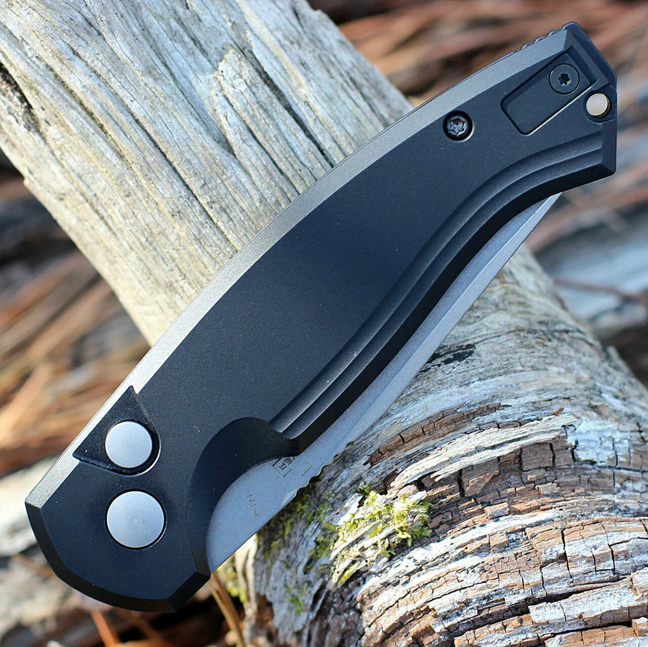 Boker Plus Karakurt Automatic - Blk Alum (3.1" 154CM Satin) 01BO363 3 Boker Plus Karakurt Automatic - Blk Alum (3.1" 154CM Satin) 01BO363 - Image 3