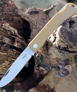 Boker Plus Rangebuster - Yellow Polymer (3.5" High Carbon Satin) 01BO020