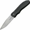 Boker Plus Voortrekker Friction Folder 01BO089, 2.95" D2 Steel Plain Blade, Black G-10 Handle