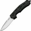 Boker Plus Thunder Storm Button Lock 01BO792N, 2.83" AUS-8 Plain Blade, Black Aluminum Handle