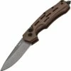 Boker Plus Thunder Storm Button Lock 01BO794N, 2.83" AUS-8 Plain Blade, Coyote Aluminum Handle