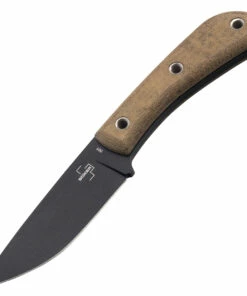 Boker Plus Little Rok - Brown Micarta (4" SK-85 Blk) Blk Kydex 02BO026