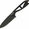 Bradford Knives G-Necker BRADGNDLC, 5.63" Overall, 2.75" Elmax Black DLC Coated Plain Drop Point Neck Knife