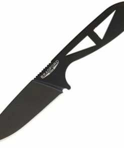 Bradford Knives G-Necker BRADGNDLC, 5.63" Overall, 2.75" Elmax Black DLC Coated Plain Drop Point Neck Knife