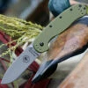 ESEE Knives Esee Avispa Framelock SK5 OD BRK1303OD, 3.65" SK5 High Carbon Steel Plain Blade, OD Green Nylon Handles
