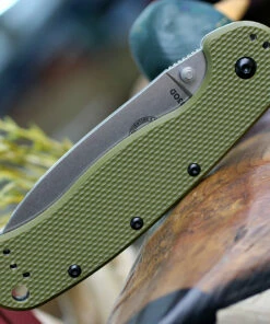 ESEE Knives Esee Avispa Framelock SK5 OD BRK1303OD, 3.65" SK5 High Carbon Steel Plain Blade, OD Green Nylon Handles -Buck Knives Sales BRK1303OD.3 89247.1581004593