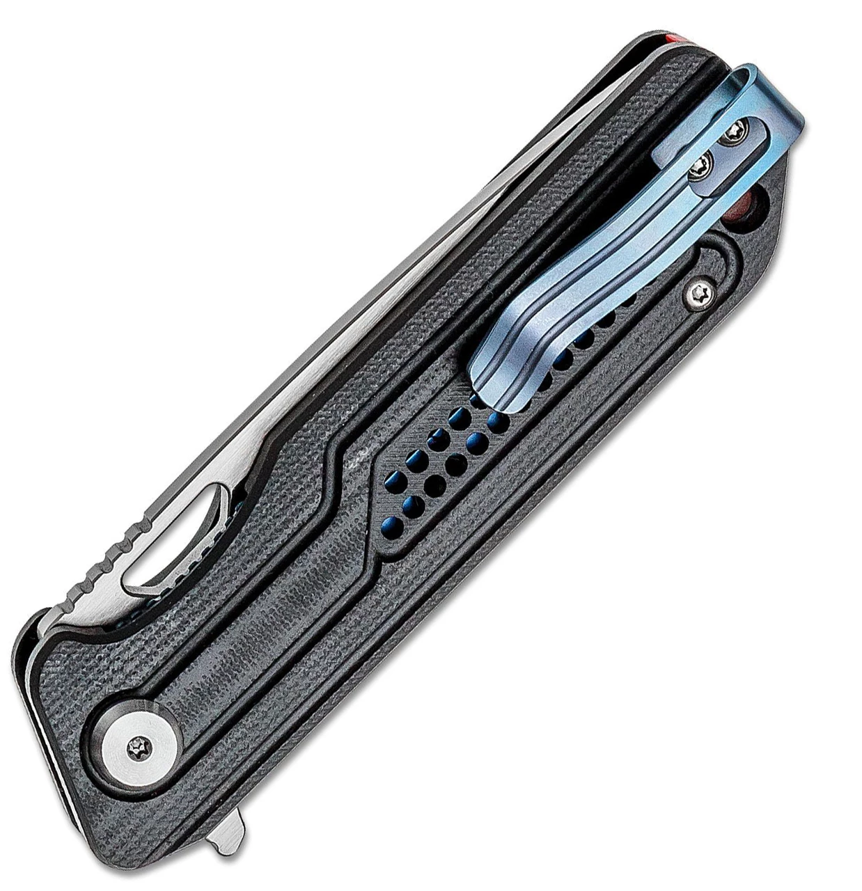 Bestech Knives Circuit BG35A-1, 3.25" K110 Satin Drop Point Blade, Black Milled G-10 Handle 2 Bestech Knives Circuit BG35A-1, 3.25" K110 Satin Drop Point Blade, Black Milled G-10 Handle - Image 2