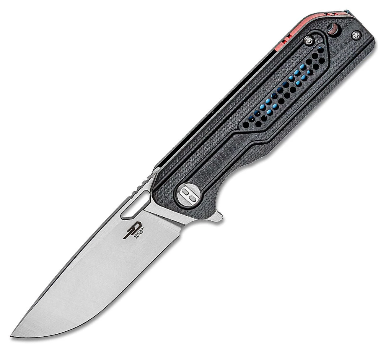 Bestech Knives Circuit BG35A-1, 3.25" K110 Satin Drop Point Blade, Black Milled G-10 Handle 1 Bestech Knives Circuit BG35A-1, 3.25" K110 Satin Drop Point Blade, Black Milled G-10 Handle