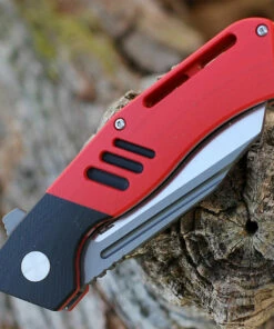 Bestech Rockface - Red / Blk G10 (3.4" D2 Two Tone) BG46C -Buck Knives Sales BTKG46C.2 82808.1645036195