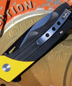 Bestech Airstream - Blk / Yellow G10 (3.9" D2 Two Tone Drop Point) BG47A -Buck Knives Sales BTKG47A.3 21496.1645031705