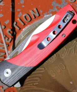 Bestech Airstream - Red / Blk G10 (3.9" D2 Two Tone Drop Point) BG47C 5 Bestech Airstream - Red / Blk G10 (3.9" D2 Two Tone Drop Point) BG47C -Buck Knives Sales BTKG47C.1 88710.1645038228