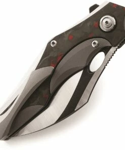 Bestech Knives Nogard Gray & Red CF (3.38" M390 Two-Tone) BT2105C -Buck Knives Sales BTKT2105C 1 56419.1631123222