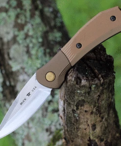 Buck Knives Buck Paradigm Shift Automatic 591BRS, 3" S35VN Drop Point Blade, Brown G-10 Handle