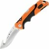 Buck Knives Buck 660 Orange Pursuit Pro Large Folding Guthook, 3.5" S35VN Satin Guthook Blade, Black & Orange Glass Filled Nylon Handle