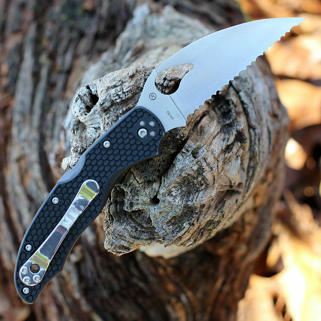 Byrd Knives Byrd Harrier 2 - Blk FRN (3.38" 8Cr13MoV SpyderEdge) BY01SBKWC2 2 Byrd Knives Byrd Harrier 2 - Blk FRN (3.38" 8Cr13MoV SpyderEdge) BY01SBKWC2 - Image 2